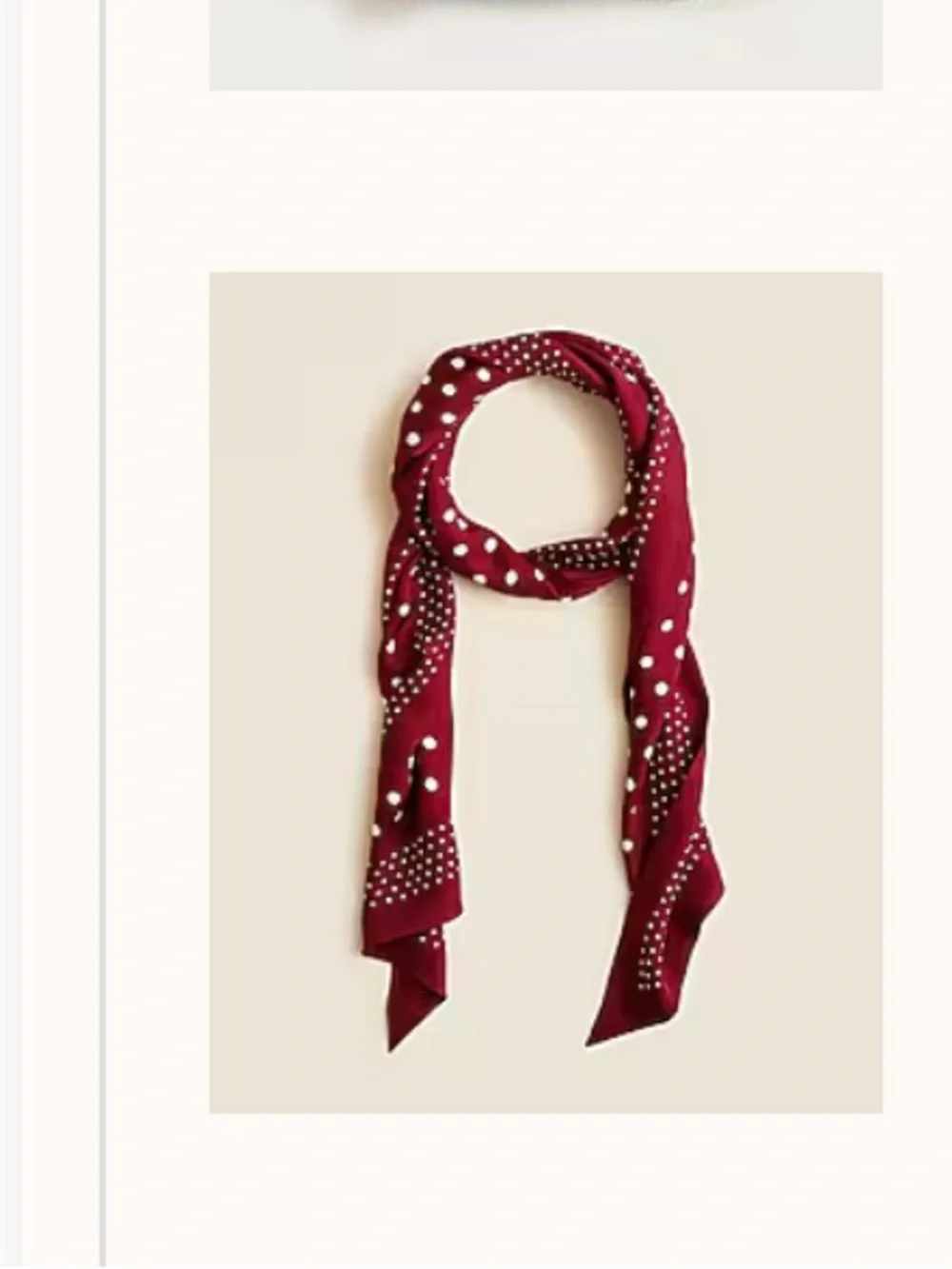 J.Crew Printed Silk Scarf - Picture 2 of 3